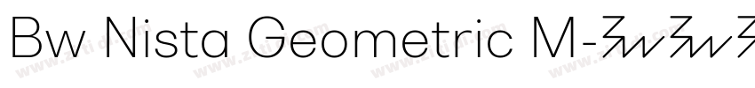 Bw Nista Geometric M字体转换 Bw Nista Geometric M字体转换